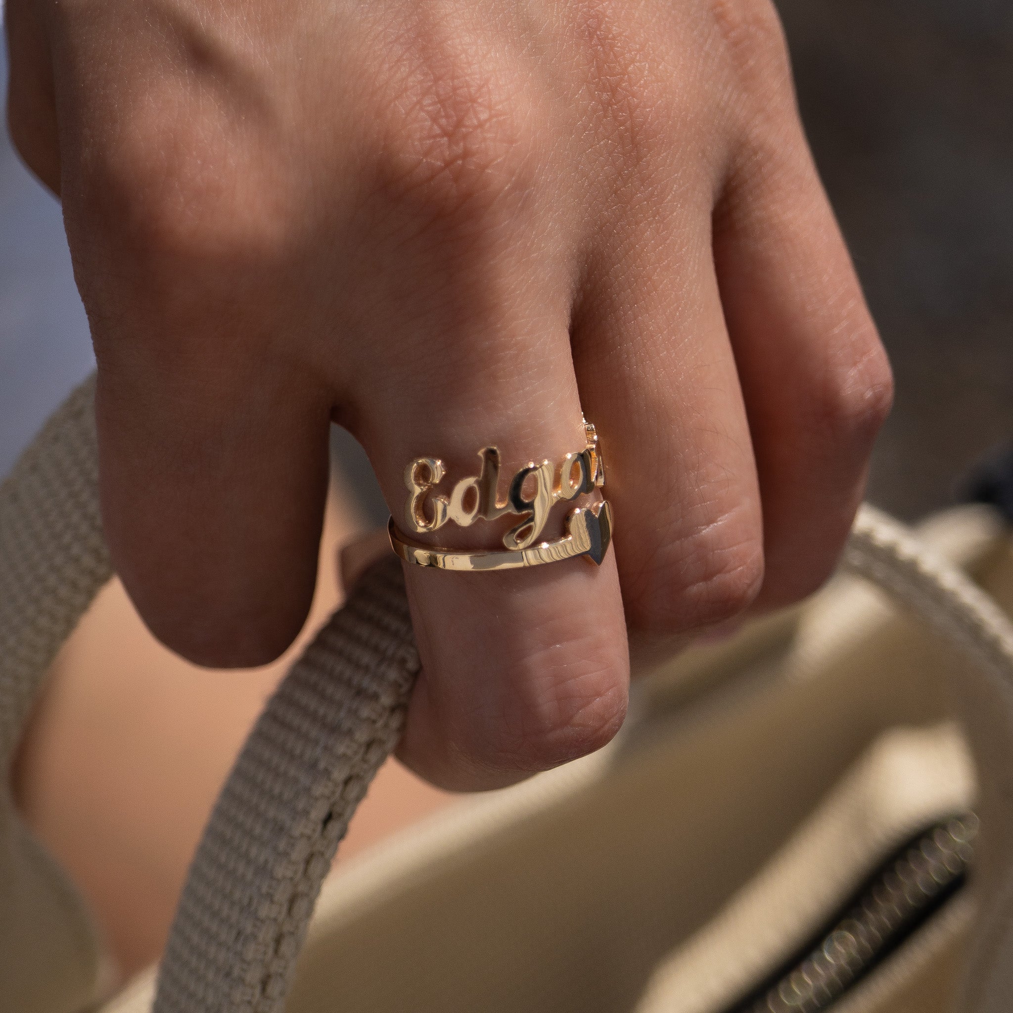 The Outline Name Ring